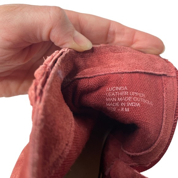 WOMENS MATISSE SPICE RED LUCINDA BOOTS SUEDE FRINGE WESTERN BOOTIES SIZE 8 - Picture 11 of 11